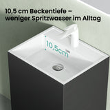 Lavabo sur pied Glasvilla Design Col34 en fonte minérale