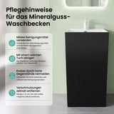 Lavabo sur pied Glasvilla Design Col34 en fonte minérale
