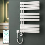 glasvilla Badheizkörper,mit Heizstab Badheizung,Handtuchheizkörper mit Seitenanschluss, Handtuchwärmer mit Heizstab 600W/900W, App-Steuerung, Thermostat und Timerfunktion,‎FN con Heizstab-03