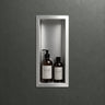 Glasvilla Design, Nicho de ducha empotrable de acero inoxidable, alicatable