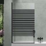 glasvilla Duschwand für Badewanne Badewannenwand Sicherheitsglas mit NANO-Versiegelung Badewannentrennwand Badewannenaufsatz 80x140cm Cortona201