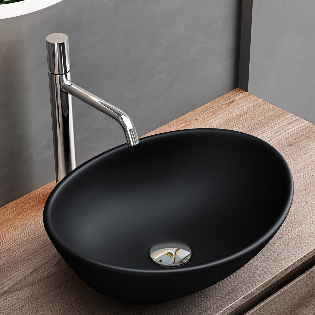 glasvilla Lavabo da Appoggio in Ceramica Lavandino Bagno da Appoggio Nano Rivestimenti Inclusi Brüssel205