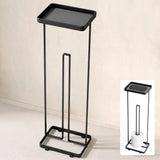 Porte-papier toilette sur pied Glasvilla avec étagère, support pour rouleau de papier toilette, 16 x 12 x 52 cm, Reglo-04