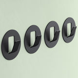 glasvilla Patères murales 4 pièces en alliage d'aluminium Patère de porte-manteau Crochets de porte-manteau Stalo-16