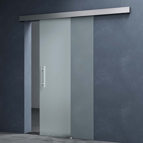 glasvilla Glasschiebetür komplettset Amalfi H: 2050mm, Griffart: Stangengriff, inkl. Softclose-Automatik, 8mm ESG-Sicherheitsglas