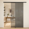 glasvilla Glasschiebetür komplettset Zimmertür Mate Negro 8mm ESG-Sicherheitsglas, Schiebetür Glas negro cepillado con riel de aluminio Muranino-001