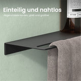 glasvilla Mensola da Parete Multifunzionale, Mensola per Doccia in Alluminio con Portasciugamani Mensola da Appendere per Bagno e Cucina, Reglo-06