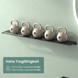 glasvilla Mensola da Parete Multifunzionale, Mensola per Doccia in Alluminio con Portasciugamani Mensola da Appendere per Bagno e Cucina, Reglo-06