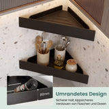 glasvilla Étagère de douche à percer ou à coller, Étagère d'angle pour douche, Étagère murale de salle de bain pour le bain et la cuisine, Reglo-07