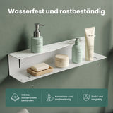glasvilla Duschablage zum Bohren oder Kleben, Duschregal Badezimmerablage , Shampoo Halterung für Dusche, Badezimmer Organizer  Reglo-15