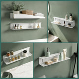 glasvilla Duschablage zum Bohren oder Kleben, Duschregal Badezimmerablage , Shampoo Halterung für Dusche, Badezimmer Organizer  Reglo-15