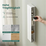 Glasvilla Duschregal mit 4 Ablagen, Duschablage schmal, Wandregal Shampoo Halterung für Dusche, Badezimmer Organizer  Reglo-16