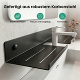 Glasvilla Duschregal zum Bohren oder Kleben, Waschbeckenregal über Wasserhahn, Wandregal für Küche und Bad, Badezimmer Organizer  Reglo-17