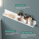 glasvilla Mensola da Parete Multifunzionale Senza Foratura, Mensola Magnetica per Doccia in Acciaio al Carbonio con Strato Antiruggine per Bagno e Cucina, 60cm, Reglo-01