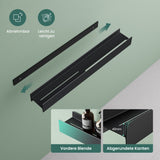 glasvolla Duschablage zum Bohren oder Kleben Duschregal Badablage 40cm Badezimmerablage zur Wandmontage Badezimmer Organizer Reglo-03
