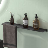 glasvilla Mensola da Parete Multifunzionale, Mensola per Doccia in Alluminio con Portasciugamani Mensola da Appendere per Bagno e Cucina, Reglo-06