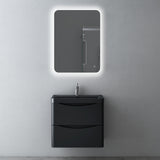 glasvilla Badmöbel set Waschtisch mit Unterschrank Waschbeckenunterschrank mit Softclose Schubladen inkl. Waschbecken 60cm Smile
