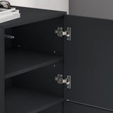 glasvilla Schuhschrank Schuhkommode mit 3 Schränken BTH: 45x36x120 cm Schuhregal Möbel Schuhschrank02