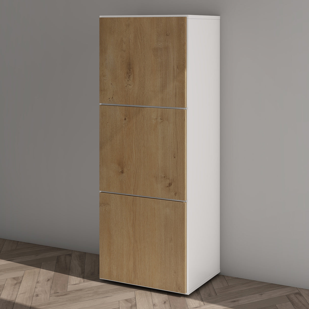 glasvilla Schuhschrank Schuhkommode mit 3 Schränken BTH: 45x36x120 cm Schuhregal Möbel Schuhschrank02