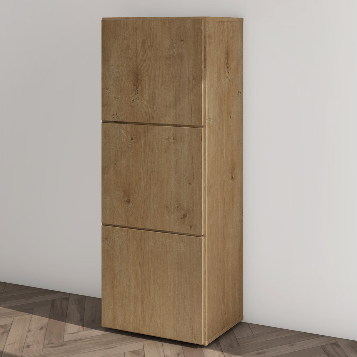 glasvilla Schuhschrank Schuhkommode mit 3 Schränken BTH: 45x36x120 cm Schuhregal Möbel Schuhschrank02