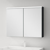 glasvilla Spiegelschrank Bad mit LED Beleuchtung Badezimmerschrank Hängeschrank Badezimmerspiegel Spiegelschrank-03
