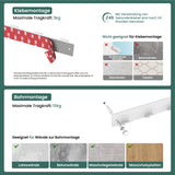 Glasvilla Design Perchero de Pared con Ganchos Plegables Stalo-02+03 – Aluminio Minimalista y Elegante