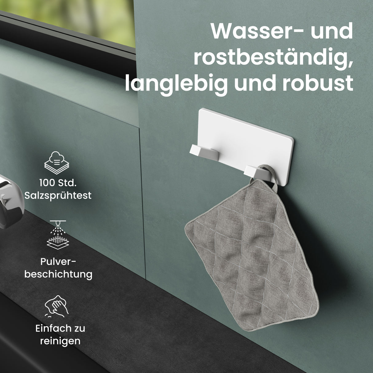 glasvilla perchero de pared ganchos de pared de aluminio perchero con ganchos plegables barra de perchero ganchos de perchero ganchos para ropa Stalo-04+05