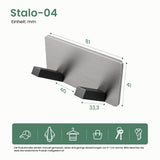 glasvilla perchero de pared ganchos de pared de aluminio perchero con ganchos plegables barra de perchero ganchos de perchero ganchos para ropa Stalo-04+05