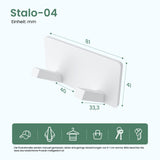 glasvilla perchero de pared ganchos de pared de aluminio perchero con ganchos plegables barra de perchero ganchos de perchero ganchos para ropa Stalo-04+05