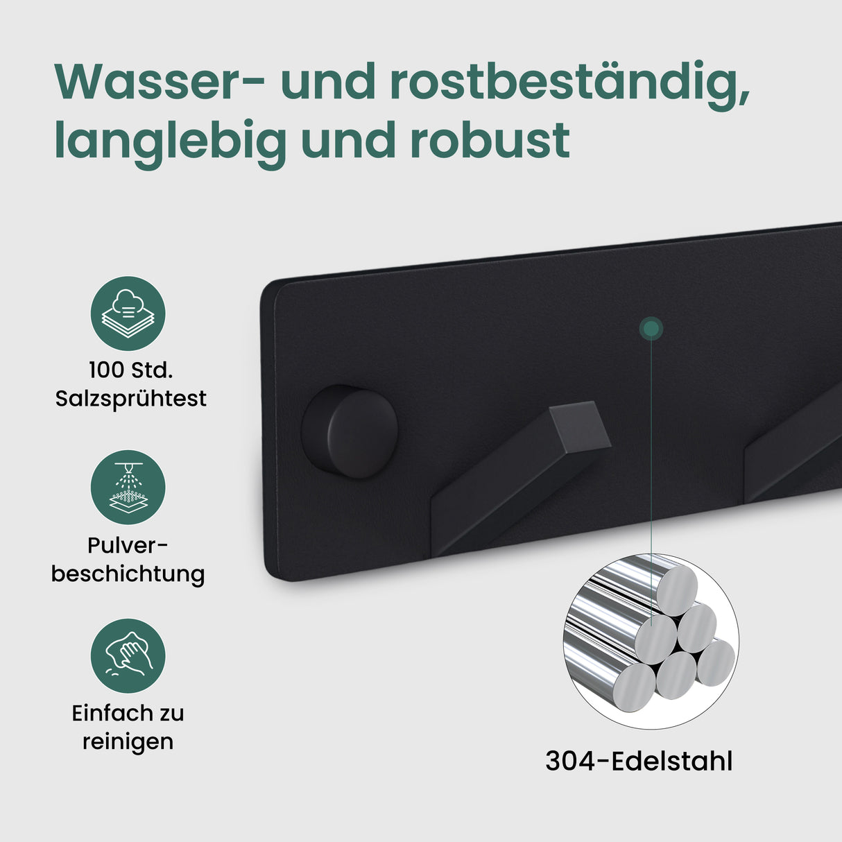 glasvilla perchero de pared ganchos de pared de aluminio perchero con ganchos plegables barra de perchero ganchos de perchero ganchos para ropa Stalo-04+05