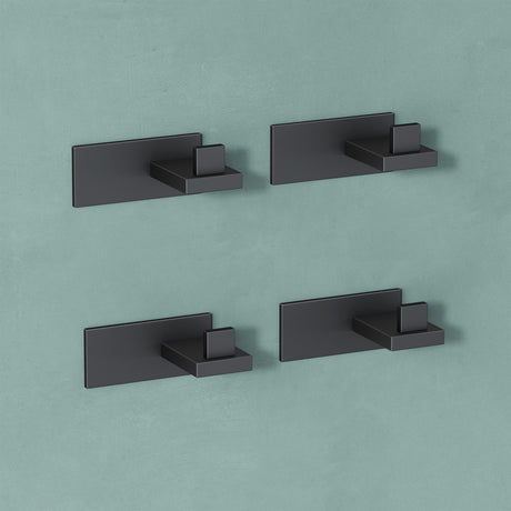 glasvilla Kleiderhaken Wandgarderobe Wandhaken aus Edelstahl Garderobenleiste Garderobenhaken Stalo-06+Stalo-07