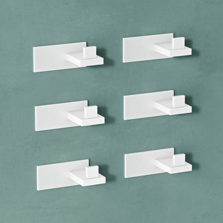 glasvilla Kleiderhaken Wandgarderobe Wandhaken aus Edelstahl Garderobenleiste Garderobenhaken Stalo-06+Stalo-07