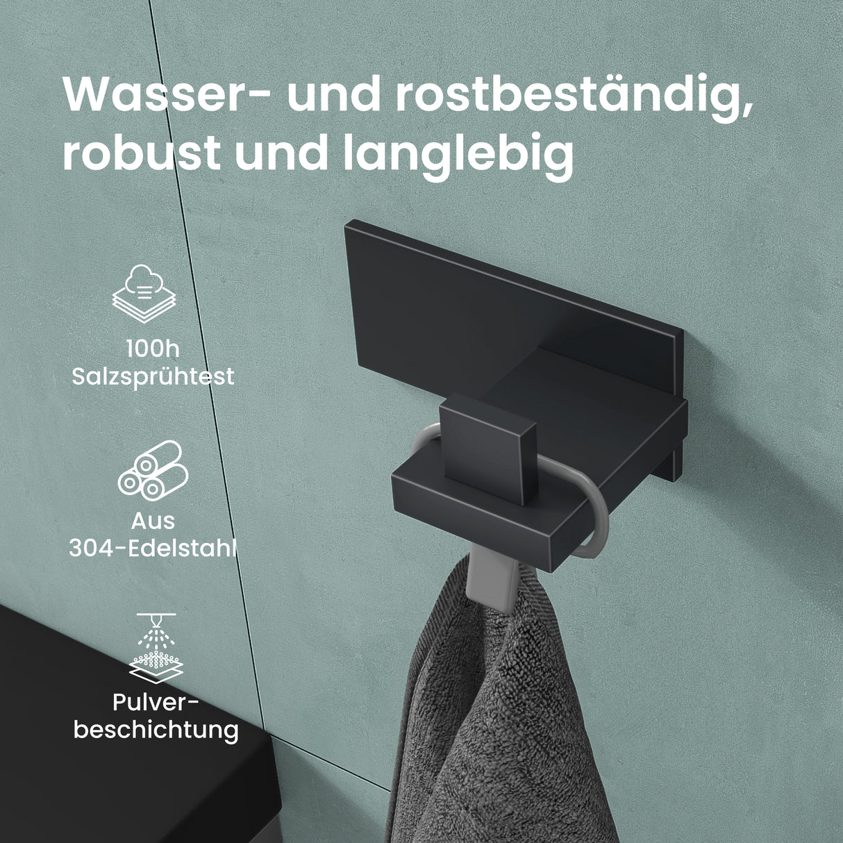 glasvilla ganchos de ropa perchero de pared ganchos de pared de acero inoxidable barra de percha ganchos de perchero Stalo-06+Stalo-07