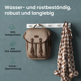 glasvilla ganchos de ropa perchero de pared ganchos de pared de acero inoxidable barra de percha ganchos de perchero Stalo-06+Stalo-07