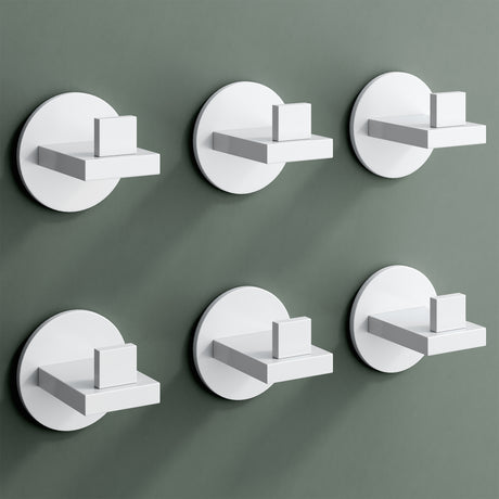Glasvilla Design – Ganchos de pared de acero inoxidable Stalo-08 / Stalo-09 con montaje adhesivo o atornillado