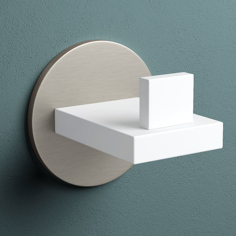 Glasvilla Design – Ganchos de pared de acero inoxidable Stalo-08 / Stalo-09 con montaje adhesivo o atornillado