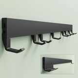 glasvilla Appendiabiti da Parete con Ganci Scorrevoli, Attaccapanni da Muro in Alluminio Appendiabiti per Cameretta, Ingresso, Cucina, Stalo-10