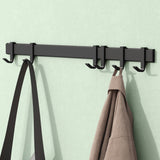 glasvilla Appendiabiti da Parete con Ganci Scorrevoli, Attaccapanni da Muro in Alluminio Appendiabiti per Cameretta, Ingresso, Cucina, Stalo-12