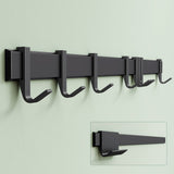 glasvilla Appendiabiti da Parete con Ganci Scorrevoli, Attaccapanni da Muro in Alluminio Appendiabiti per Cameretta, Ingresso, Cucina, Stalo-12
