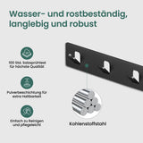 glasvilla  Kleiderhaken ohne Bohren Wandgarderobe Wandhaken mit 5 Haken Garderobenleiste Garderobenhaken  Stalo-14