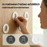 glasvilla  Kleiderhaken 4 Stück Wandgarderobe Wandhaken aus Aluminiumlegierung Garderobenleiste Garderobenhaken  Stalo-16