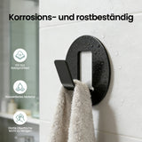 glasvilla  Kleiderhaken 4 Stück Wandgarderobe Wandhaken aus Aluminiumlegierung Garderobenleiste Garderobenhaken  Stalo-16
