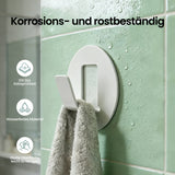 glasvilla  Kleiderhaken 4 Stück Wandgarderobe Wandhaken aus Aluminiumlegierung Garderobenleiste Garderobenhaken  Stalo-16
