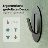 glasvilla  Kleiderhaken 4 Stück Wandgarderobe Wandhaken aus Aluminiumlegierung Garderobenleiste Garderobenhaken  Stalo-16
