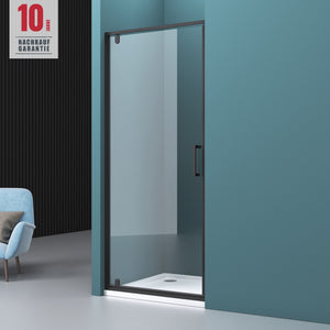 glasvilla Duschtür Nischentür dusche Duschabtrennung Duschkabine Nischendrehtür Duschwand 8mm Klarglas ESG-Sicherheitsglas mit Nanobeschichtung Teramo61K