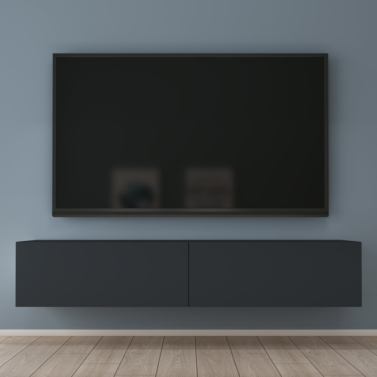 glasvilla Fernsehtisch Fernsehschrank TV Schrank Verdeckter Griff mit Soft-Close Lowboard Hängeschrank für Wohnzimmer Fernsehschrank02