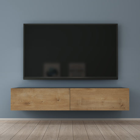glasvilla Fernsehtisch Fernsehschrank TV Schrank Verdeckter Griff mit Soft-Close Lowboard Hängeschrank für Wohnzimmer Fernsehschrank02