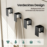 glasvilla Gancio Adesivo Bagno in Acciaio al Carbonio Appendi Porta Asciugamani Impermeabili per Bagno Cucina e Soggiorno, Tavrin-01