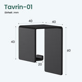 glasvilla Gancio Adesivo Bagno in Acciaio al Carbonio Appendi Porta Asciugamani Impermeabili per Bagno Cucina e Soggiorno, Tavrin-01