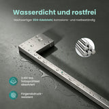 glasvilla Handtuchhalter aus Edelstahl, Handtuchstange  38cm | Hantuchhalterung Wandmontage für Bad & Küche, Badetuchhalter Einarmig Tavrin-05
